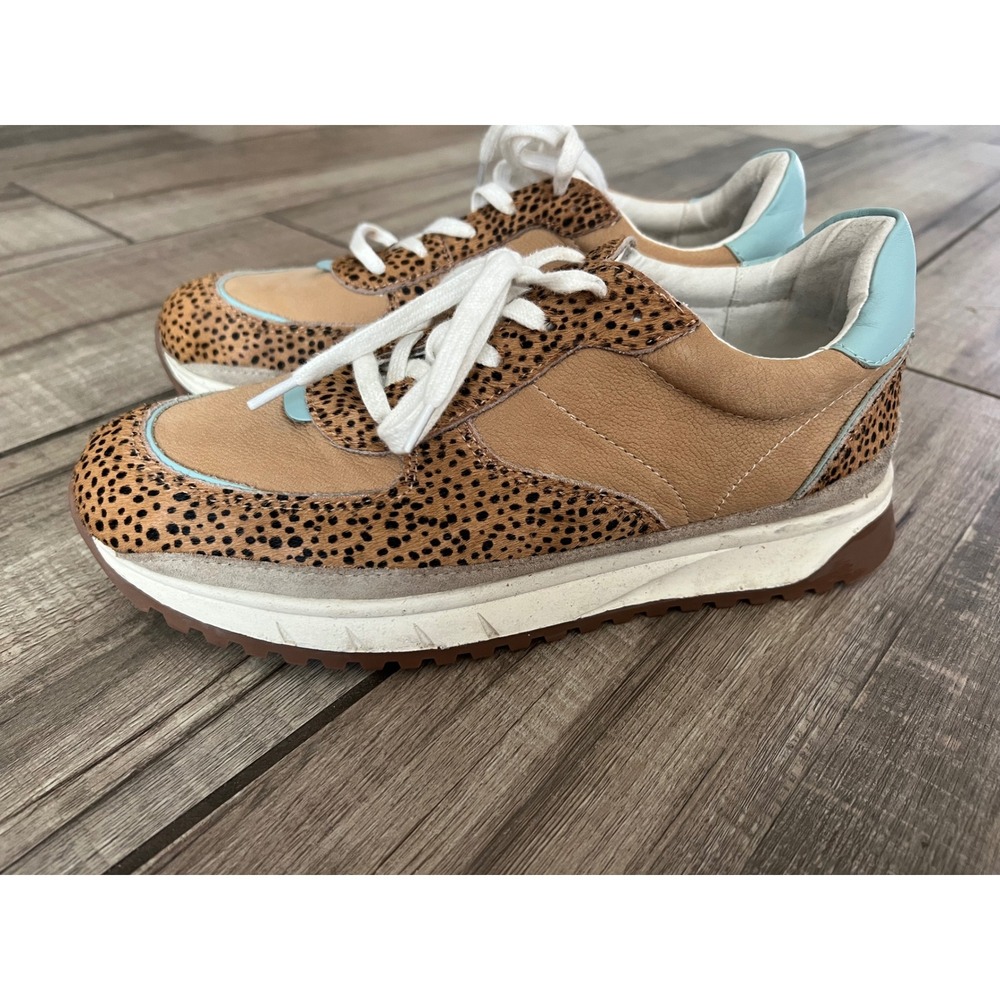 Madewell Kickoff‎ Trainer Sneakers Calf Hair Leopard Size 10